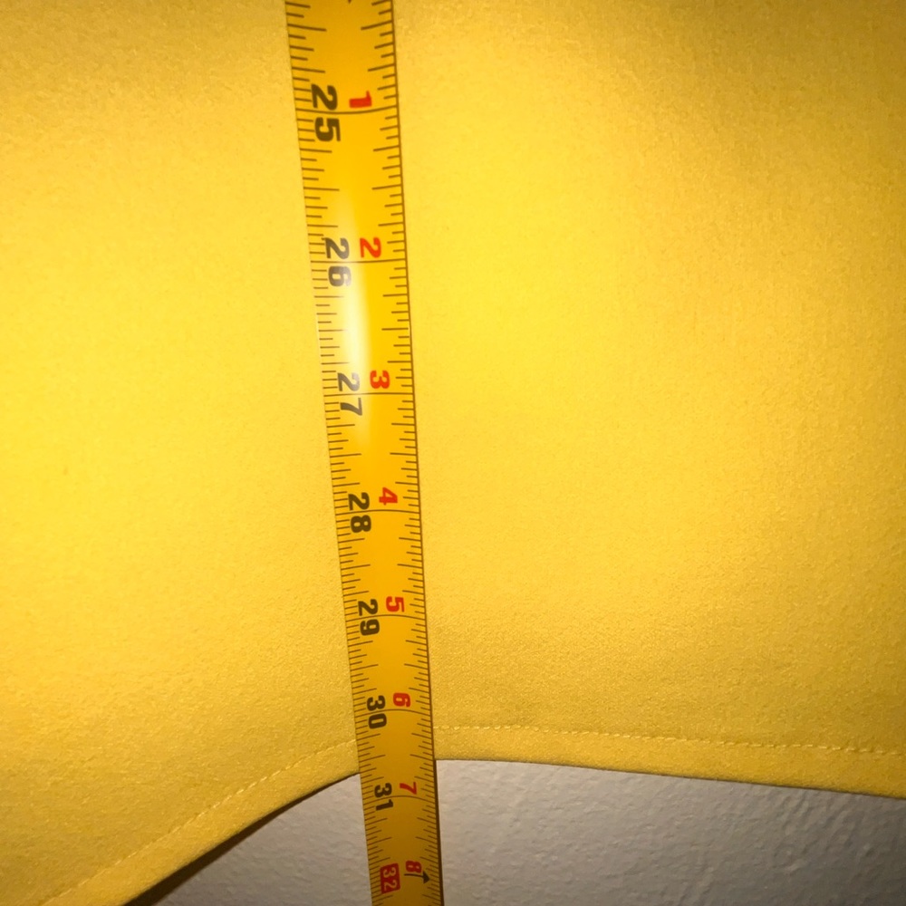 Mango yellow back vent dress size XS (feels like an S) - Picture 6 of 12